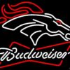 Budweiser Denver Broncos Neon Sign Teams Neon Light
