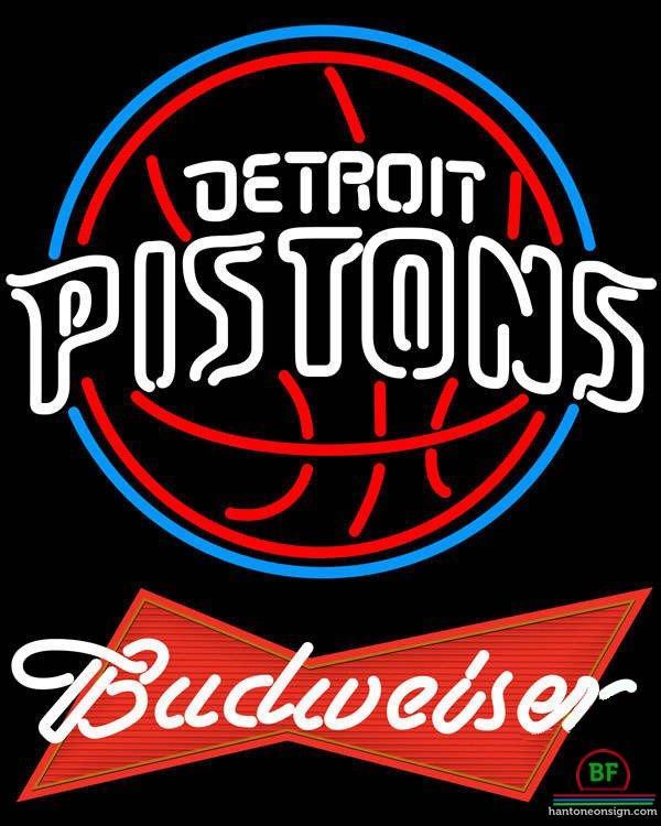 Budweiser Detroit Pistons Neon Sign Teams Neon Light