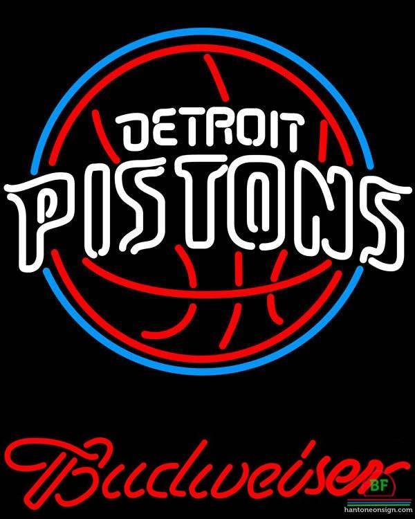 Budweiser Detroit Pistons Neon Sign Teams Neon Light