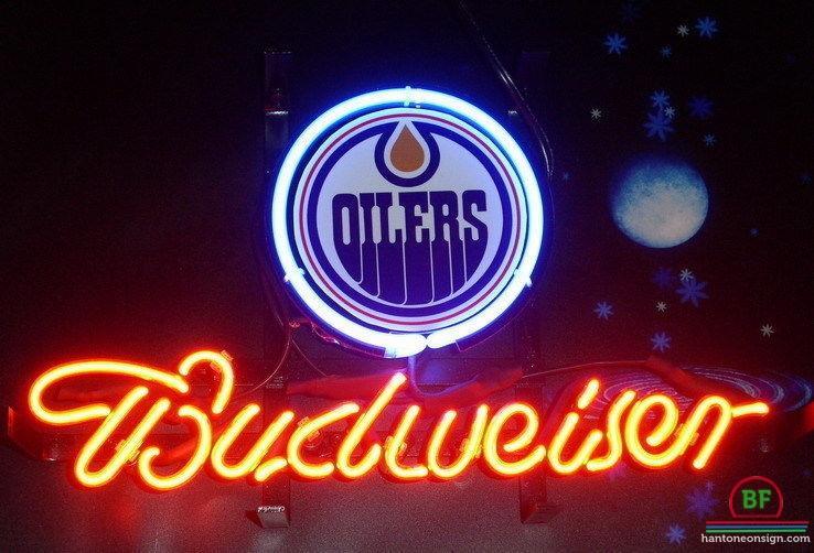 Budweiser Edmonton Oilers Neon Sign Teams Neon Light