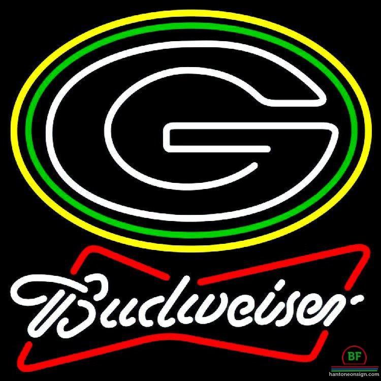 Budweiser Green Bay Packers Neon Sign Teams Neon Light