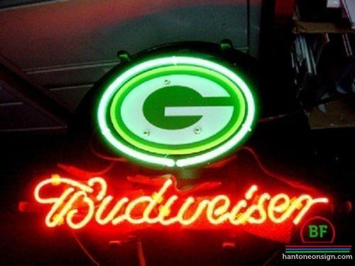 Budweiser Green Bay Packers Neon Sign Teams Neon Light