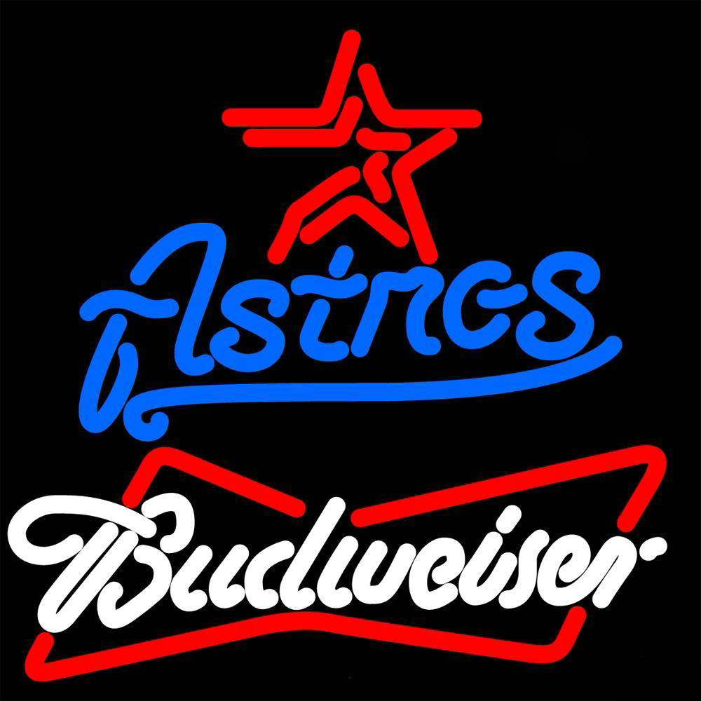 Budweiser Houston Astros Neon Sign Teams Neon Light