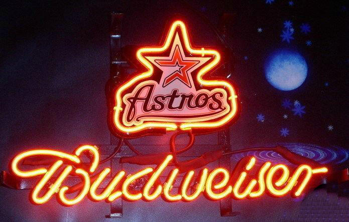 Budweiser Houston Astros Neon Sign Teams Neon Light