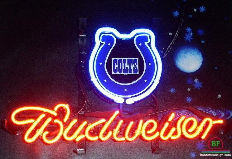 Budweiser Indianapolis Colts Neon Sign Teams Neon Light