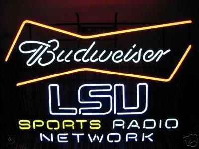 Budweiser LSU Tigers Sportbar Network Neon Sign NCAA Sports Neon Light Neon Light