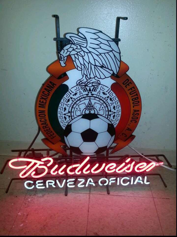 Budweiser Mexico National Football Eagle Neon Sign Bar Sign Neon Light Z1234