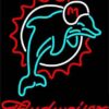 Budweiser Miami Dolphins Neon Sign Teams Neon Light