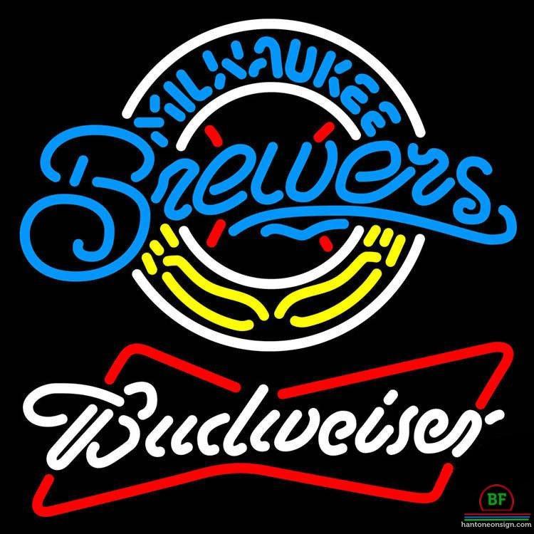 Budweiser Milwaukee Brewers Neon Sign Teams Neon Light