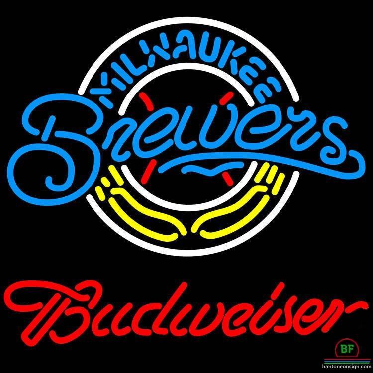 Budweiser Milwaukee Brewers Neon Sign Teams Neon Light