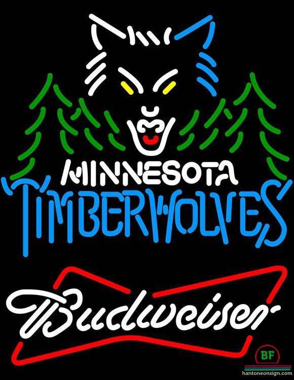 Budweiser Minnesota Timber Neon Sign Teams Neon Light