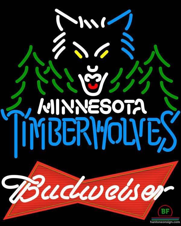 Budweiser Minnesota Timber Neon Sign Teams Neon Light