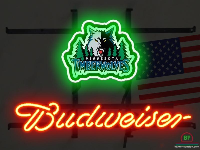 Budweiser Minnesota Timber Neon Sign Teams Neon Light