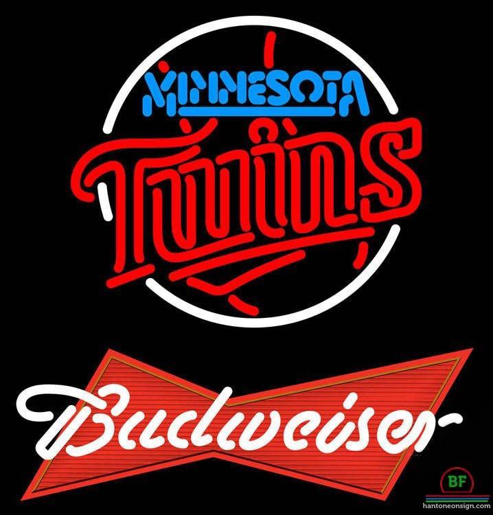 Budweiser Minnesota Twins Neon Sign Teams Neon Light