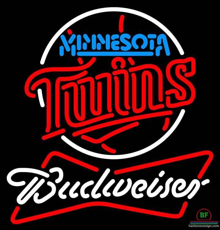 Budweiser Minnesota Twins Neon Sign Teams Neon Light