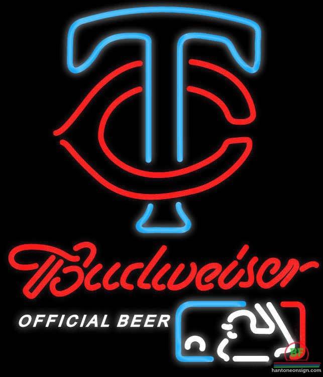 Budweiser Minnesota Twins Neon Sign Teams Neon Light