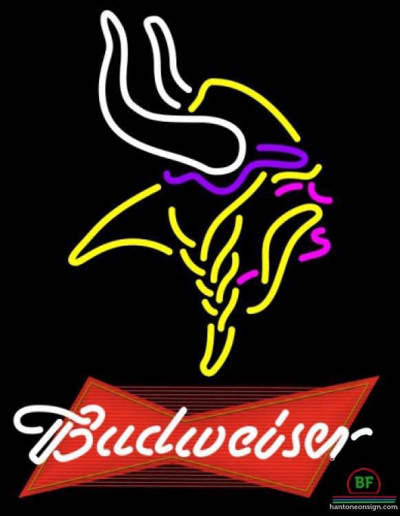 Budweiser Minnesota Vikings Neon Sign Teams Neon Light