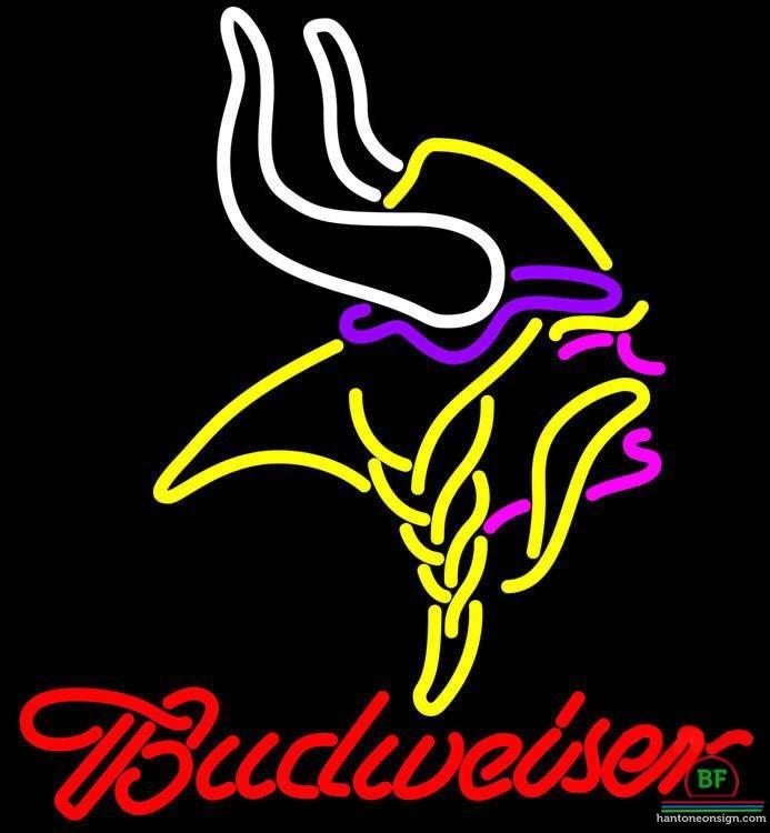 Budweiser Minnesota Vikings Neon Sign Teams Neon Light
