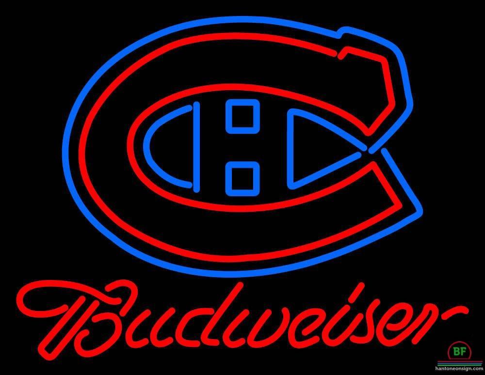 Budweiser MontBar Sign Canadiens Neon Sign Teams Neon Light