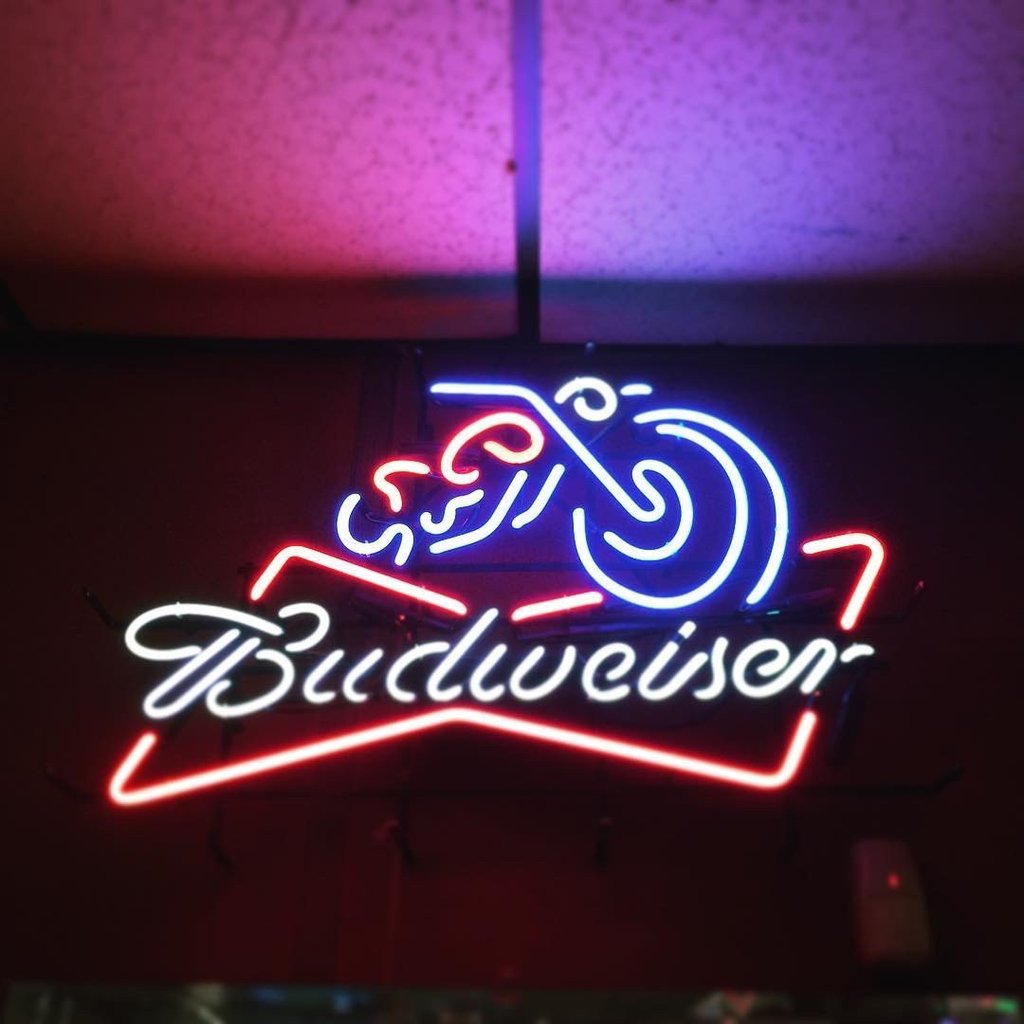 Budweiser Motocycle Neon Sign Bar Sign Neon Light