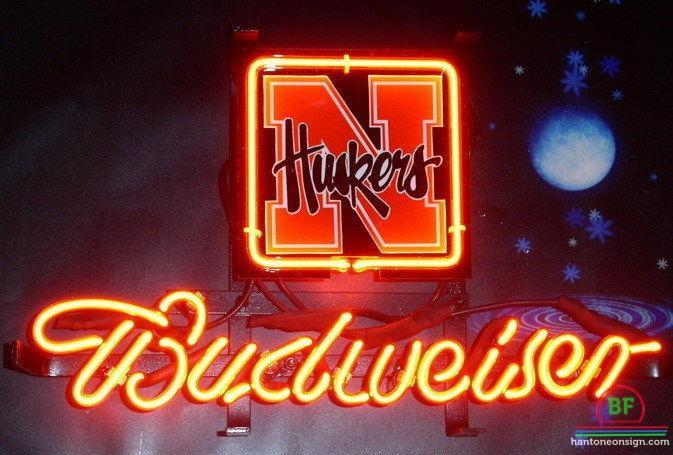 Budweiser Nebraska Cornhuskers Neon Sign NCAA Teams Neon Light