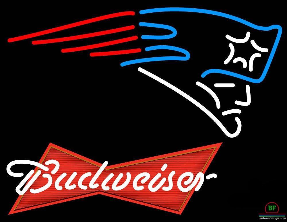 Budweiser New England Patriots Neon Sign Teams Neon Light