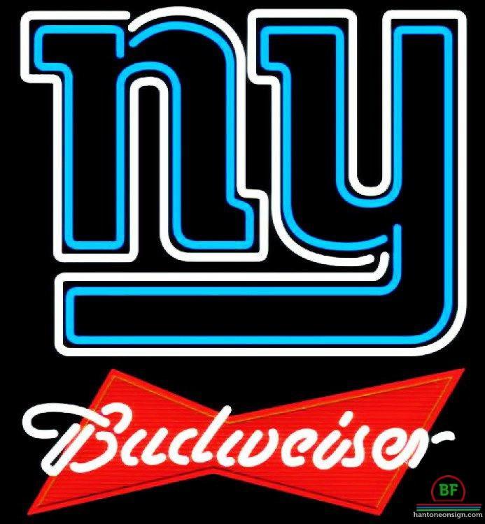 Budweiser New York Giants Neon Sign Teams Neon Light