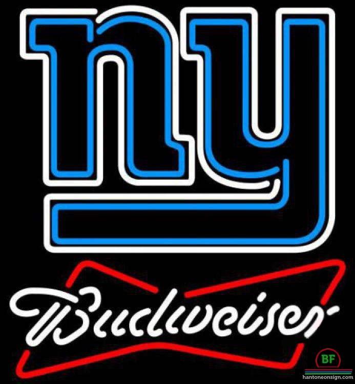 Budweiser New York Giants Neon Sign Teams Neon Light