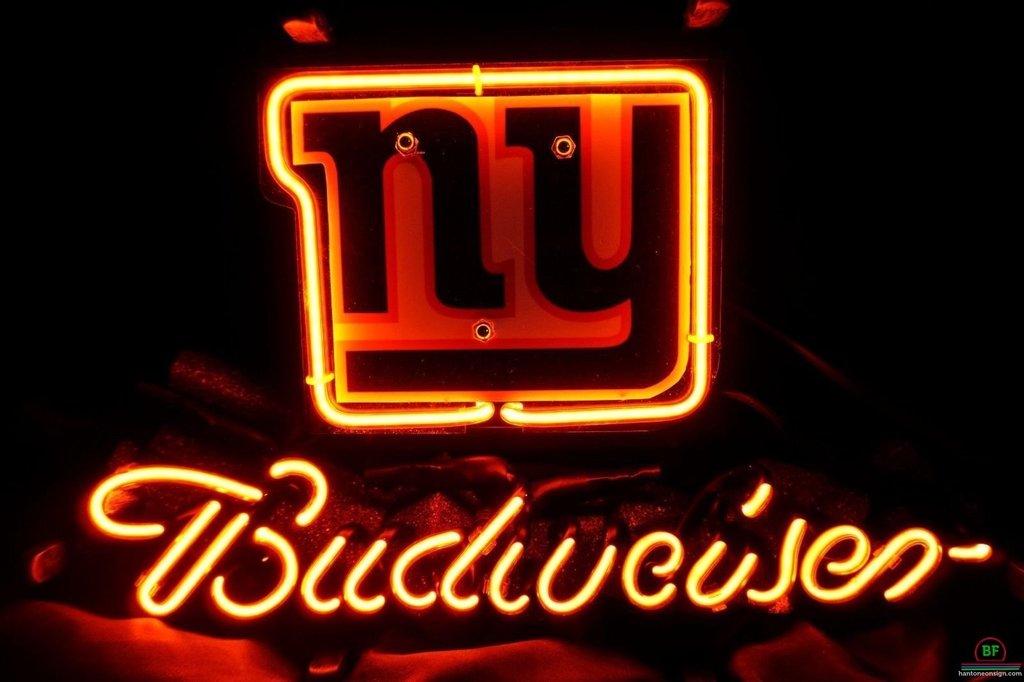 Budweiser New York Giants Neon Sign Teams Neon Light