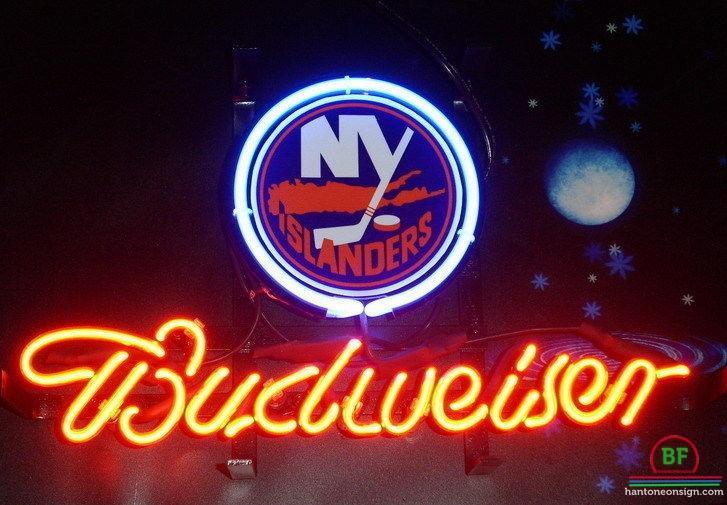 Budweiser New York Islanders Neon Sign Teams Neon Light