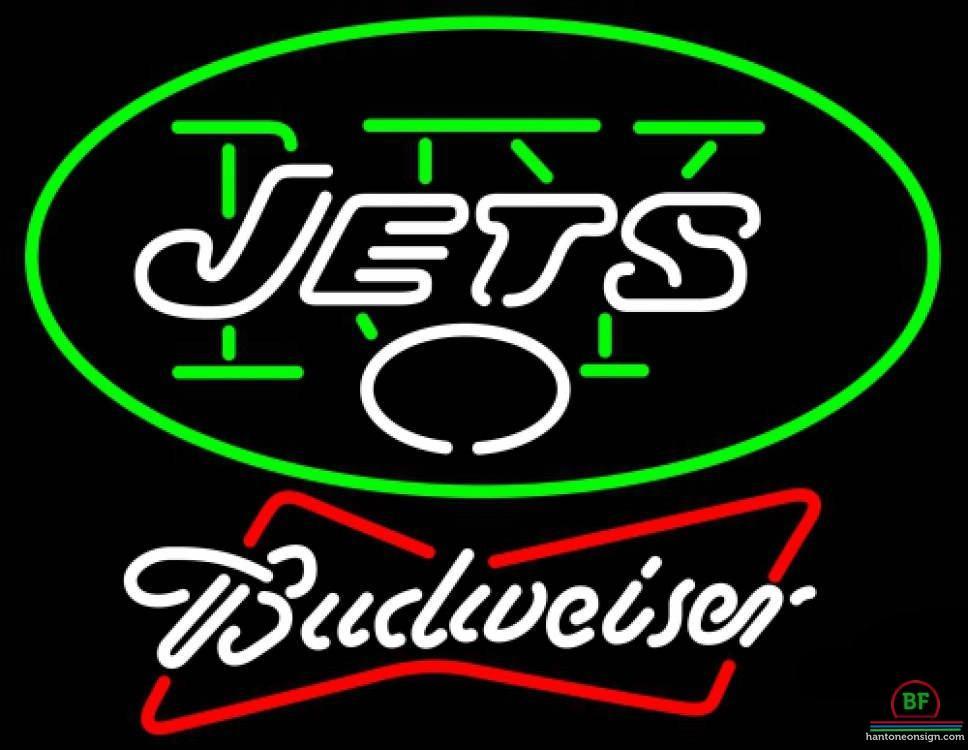 Budweiser New York Jets Neon Sign Teams Neon Light