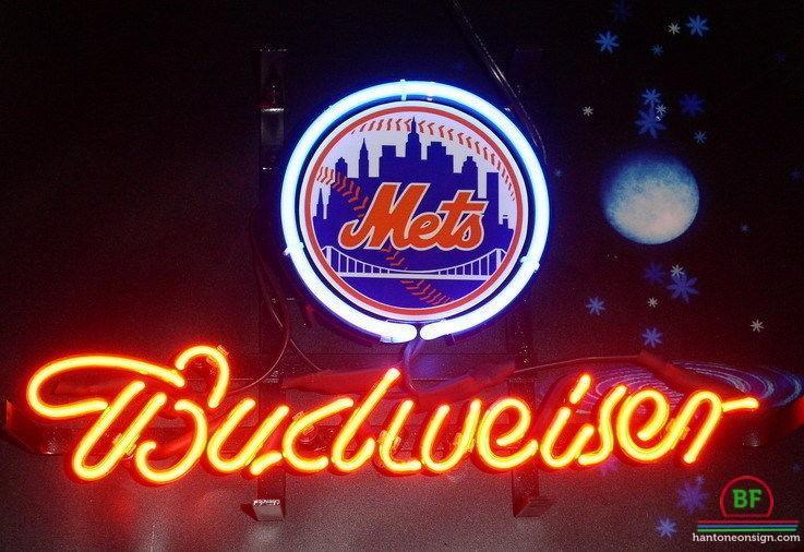 Budweiser New York Mets Neon Sign Teams Neon Light