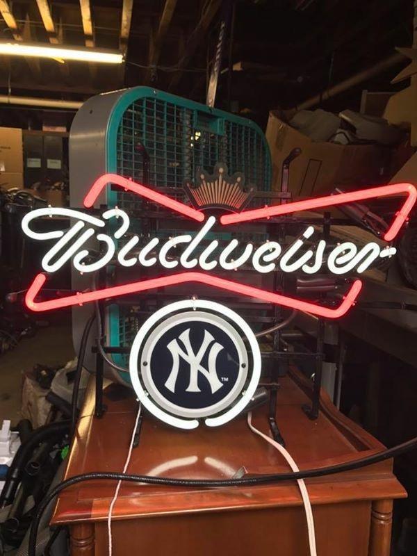 Budweiser New York Yankees Neon Sign Teams Neon Light Bar Sign Neon Light