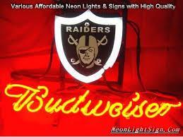 Budweiser Oakland Raiders Neon Sign Sports Neon Light