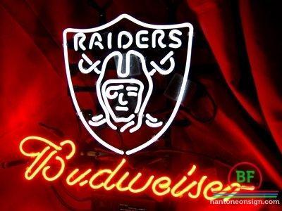 Budweiser Oakland Raiders Neon Sign Teams Neon Light