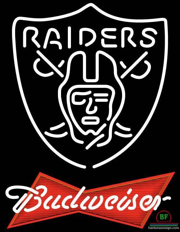 Budweiser Oakland Raiders Neon Sign Teams Neon Light