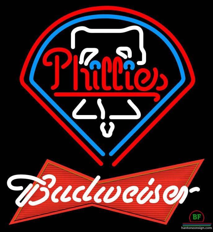 Budweiser Philadelphia Phillies Neon Sign Teams Neon Light