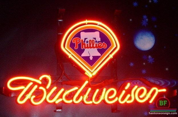Budweiser Philadelphia Phillies Neon Sign Teams Neon Light