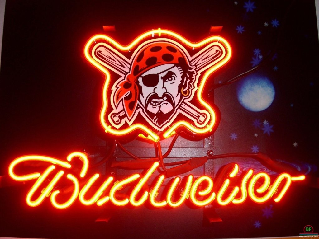 Budweiser Pittsburgh Pirates Neon Sign Teams Neon Light