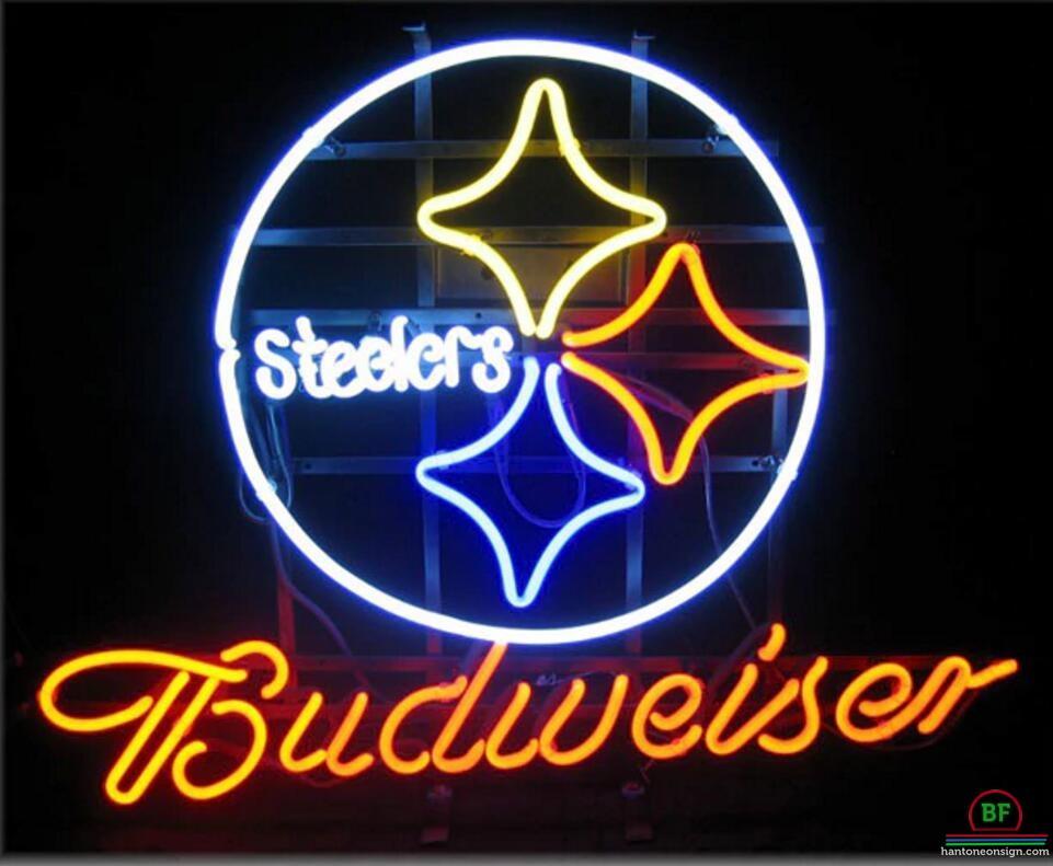 Budweiser Pittsburgh Steelers Neon Sign Teams Neon Light