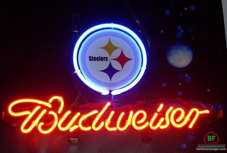 Budweiser Pittsburgh Steelers Neon Sign Teams Neon Light