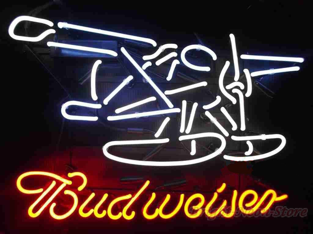 Budweiser Plane Neon Sign