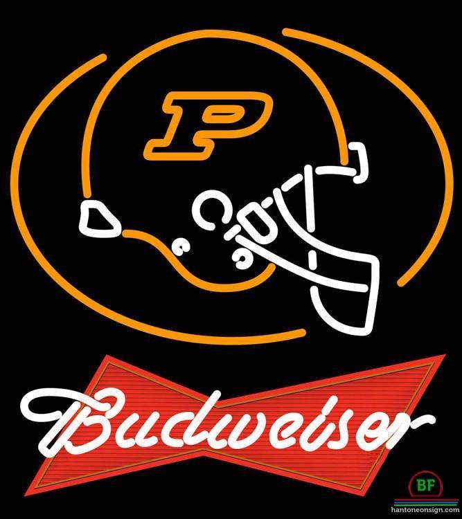 Budweiser Purdue Helmet University Neon Sign NCAA Teams Neon Light