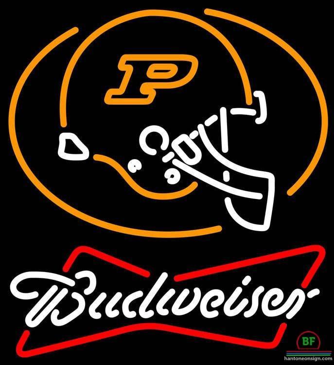 Budweiser Purdue Helmet University Neon Sign NCAA Teams Neon Light