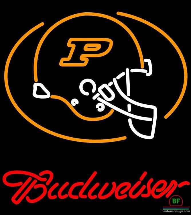 Budweiser Purdue Helmet University Neon Sign NCAA Teams Neon Light