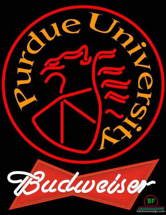 Budweiser Purdue University Neon Sign NCAA Teams Neon Light