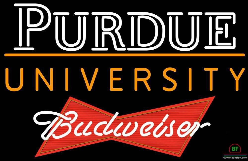 Budweiser Purdue University Neon Sign NCAA Teams Neon Light