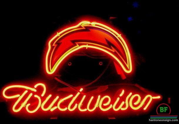 Budweiser San Diego Chargers Neon Sign Teams Neon Light