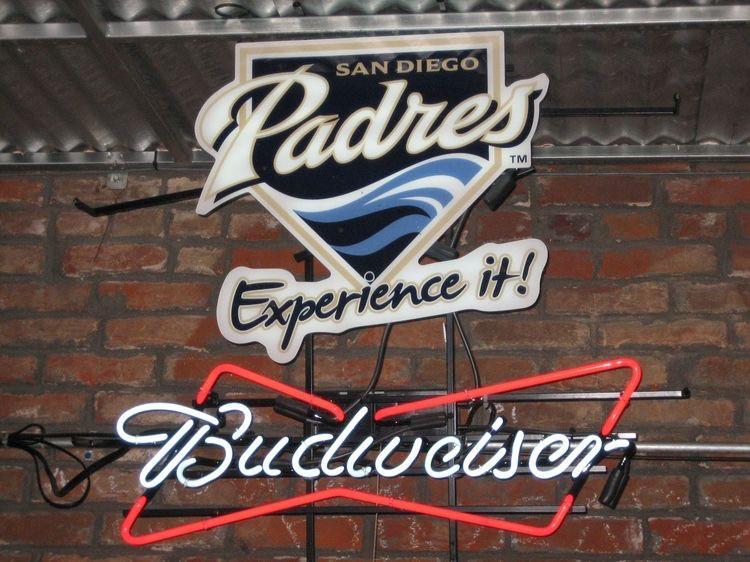 Budweiser San Diego Padres Neon Sign Teams Neon Light