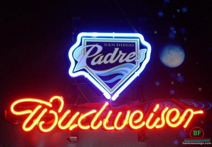Budweiser San Diego Padres Neon Sign Teams Neon Light
